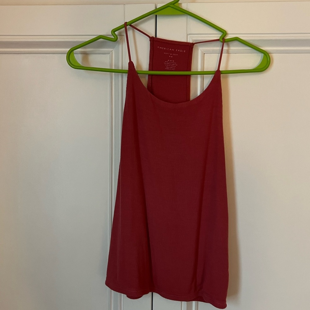 American Eagle Outfitters Red Sleeveless Camisole